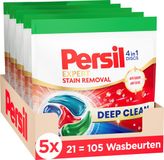 Persil Discs Stain - Wasmiddelcapsules - 4-in-1 Discs - Voor Alle Kleuren Was - Tegen Vlekken - Krachtige Vlekverwijdering - 105 Wasbeurten