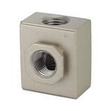 Riegler G-mini verdeler met 2 uitgangen BG 200, G 1/4, ingangsdruk 0-9 bar