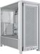 CORSAIR 4000D RS Midi-Tower PC Case, White, with 3x RS120 PWM Fans, Radiator up to 360mm