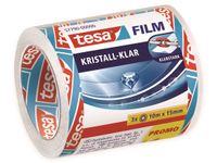 tesa 57790-00000-01 tesafilm kristall-klar Transparant (l x b) 10 m x 15 mm 3 stuk(s)