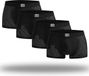 BOXR Underwear Men's Bamboo Boxershorts - 4-Pack - Black - Size L