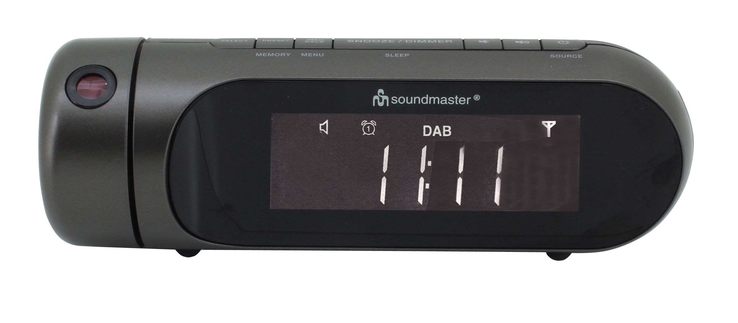 Soundmaster UR6700AN DAB+ Wekkerradio met Projectie - Zwart