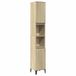 vidaXL Badkamerkast 30x30x190 cm Sonoma Eikenkleurig