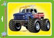 MD Creative Puzzel in lijst met kleurplaat. Monster truck