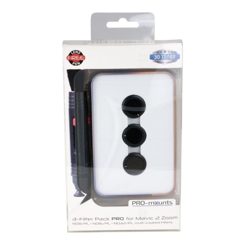PRO-mounts 3-Filter Pack PRO for Mavic 2 Zoom (ND8/PL + ND16/PL + ND32/PL)