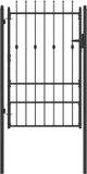 vidaXL Hekpoort ASTEN 100 x 150 cm Metaal Zwart