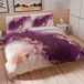 PETTI Artigiani Italiani - Dekbedovertrek voor tweepersoonsbed 250 x 200 cm, microvezel beddengoed met digitale print + 2 kussenslopen 50 x 80 cm - Made in Italy - Marble Violet