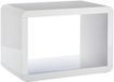 Phoenix Atlanta Bijzettafel, hout, wit hoogglans, 38 x 63,7 x 42,7 cm