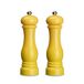 Echtwerk Set van 2 kruidenmolens van hoogwaardig ABS-kunststof, keramische molen, handmolen, ideaal voor kruiden zoals peper, zout en chilipeper, geel 21 cm