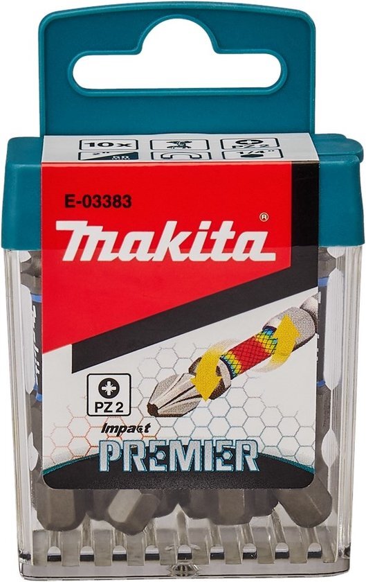 Makita Makita E-03383 Bitset Kruiskop Pozidriv Torsion Control Technology