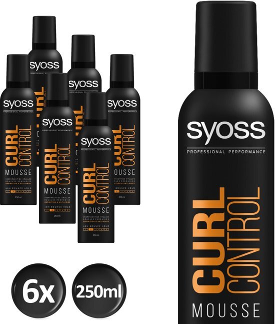 Syoss Curl-Mousse Curl Control Haarmousse 250 ml - 6 stuks - Voordeelverpakking