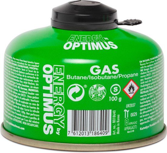 Optimus Gas Cartridge 100 Gram Gasfles - Zwart