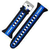 Cressi NEON/NEPTO HORLOGEBAND ZWART/BLAUW