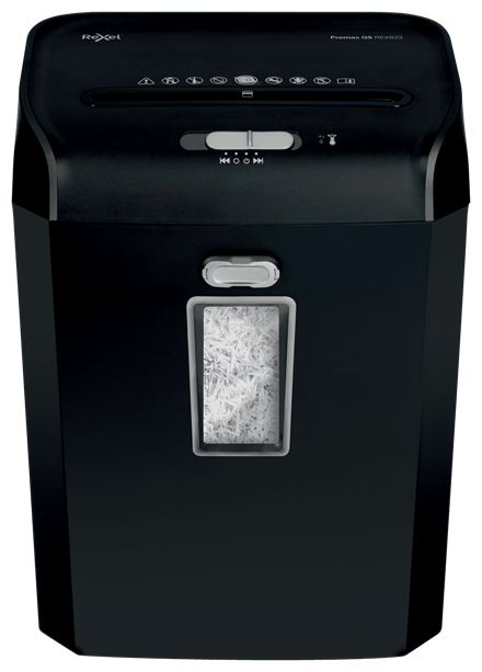Rexel QS REX823 Papierversnipperaar - Kruisversnippering - 8 vel - Zwart