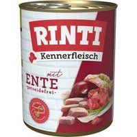 RINTI Kennerfleisch natvoer hond, volwassen, blik, eend 24x800 g