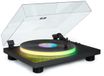 Bigben PARTYBTTDLIGHT platine vinyle avec haut-parleurs intégrés, Bluetooth et éclairage LED