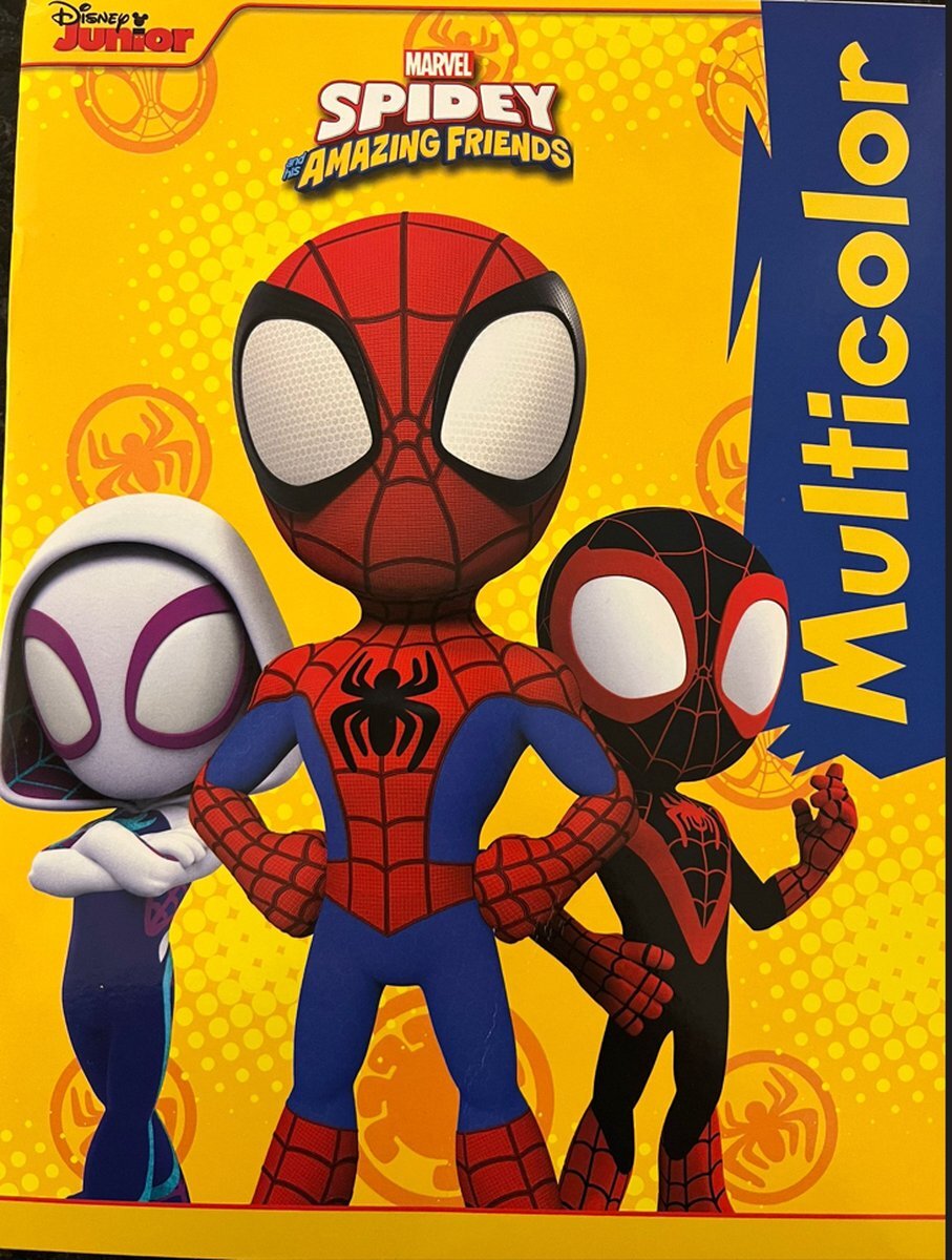 Marvel Spider-Man Spiderman - Marvel - Tekenboek - Kleurboek - Multicolor - Superheld - Superheldin - Knutselen - Na tekenen - Kids - Kinderen - Plezier - Stoer - Jongens - Meisjes - Cadeau -