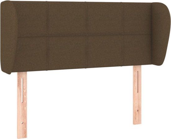 vidaXL Hoofdbord Stof Donkerbruin 83x23x78/88 cm