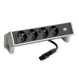 Bachmann DESK2 4xSchutzkontakt Zwart;Wit