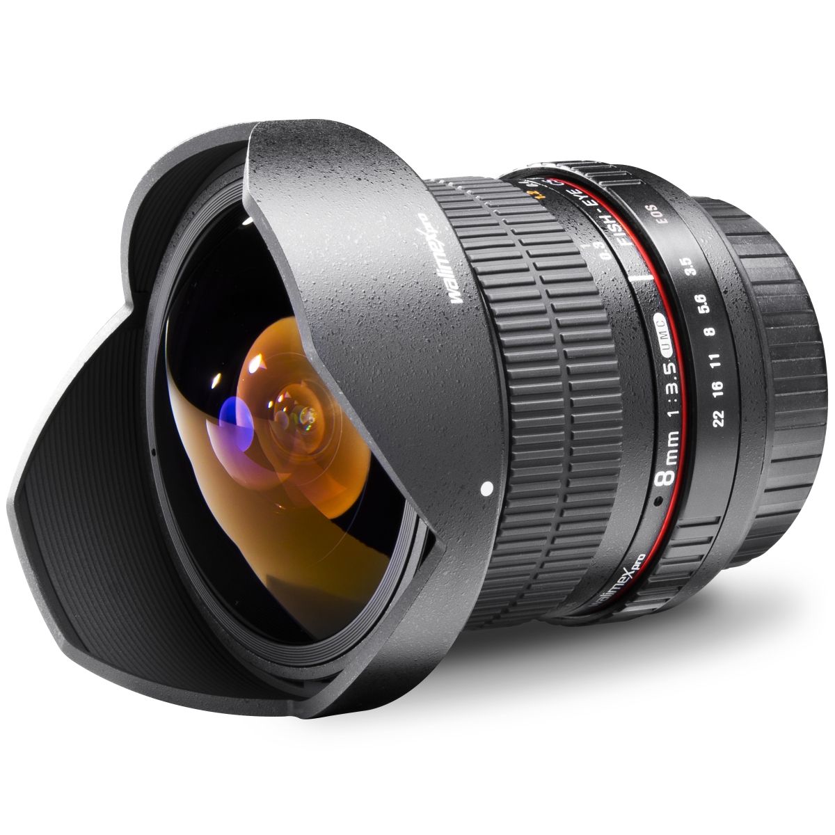 Walimex 8/3.5 Fish-Eye II AE Nikon F Zwart