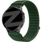 Bandz Nylon Wave Bracelet for Garmin Forerunner 255 (Dark Green)