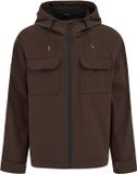 WE Fashion Heren waterafstotend jack met capuchon