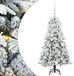 vidaXL Kunstmatige Hinged Kerstboom met 150 LED Wit 120 cm PE en PVC