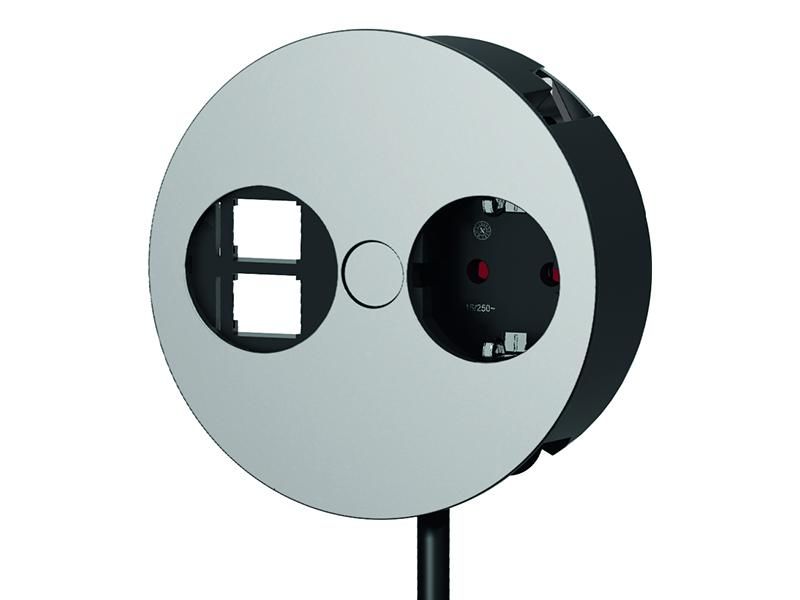 Bachmann TWIST 1S 2P - Stekkerdoos - chroom - 0,2 m