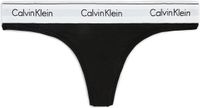 Calvin Klein Dames String - Maat XS - Zwart/Wit