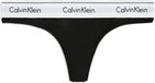 Calvin Klein Dames String - Maat XS - Zwart/Wit