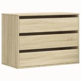 vidaXL Ladekast 80x41x58 cm bewerkt hout sonoma eikenkleurig