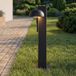 Lucande Velira borne lumineuse LED, 77 cm, 1 ampoule, noir, IP44