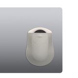 kwmobile draadloze muis houder geschikt voor Apple Magic Mouse / Logitech Pebble / Samsung Mouse Slim cover - Van elastaan - Computermuis houder voor laptop of tablet - In grijs