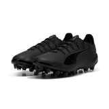 PUMA ULTRA 5 ULTIMATE AG voetbalschoenen, Zwart/Grijs/Zilver, Maat 41