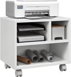 HOMCOM Printerkast - Spaanplaat - 40x30x36cm - Wit