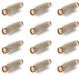 Poniks Rouleaux à cheveux en métal avec brosse - Ajouré - 10mm 12 pièces