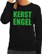 Bellatio Decorations Foute kersttrui / sweater Kerst Engel zwart voor dames - Kersttruien M