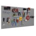Simon Gereedschapsorganizer voor aan de Muur met 25 Accessoires, Metaal, 400x1200x35 mm, Grijs – Simonwork