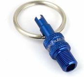By, Schulz Ventieladapter Mini SV/DV -> AV Blauw Aluminium