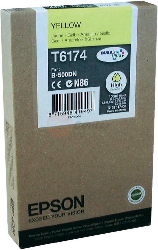 Epson T6174 Inktcartridge Geel XL Origineel 100ml