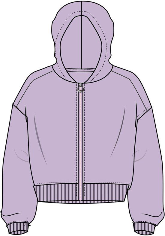Vingino Myra Meisjes Hoodie - Katoen - Paars Lavendel - Maat 104