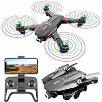 SZSMART K106 RC drone met dual-camera 4K LED licht propeller (batterij 1 - autonomie: 15 min - zwart)