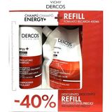 Vichy Dercos Energy+ Shampoing Stimulant 400ml + Recharge 400ml