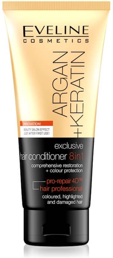 Eveline Cosmetics Argan + Keratin Exclusive Hair Conditioner 8in1 - 200ml