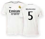 Real Madrid CF Real Madrid 24/25 Bellingham Thuis T-shirt Met Korte Mouwen Wit 2XL