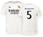 Real Madrid CF Real Madrid 24/25 Bellingham Thuis T-shirt Met Korte Mouwen Wit 2XL