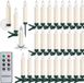 Monzana LED Kaars Kerstverlichting – 30 Stuks op Batterij Dimbaar - Warm wit