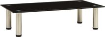 Maison Exclusive - table TV 60x35x17 cm, noir, avec plateau en verre