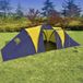 vidaXL Tent 9-persoons Polyester Blauw en Geel