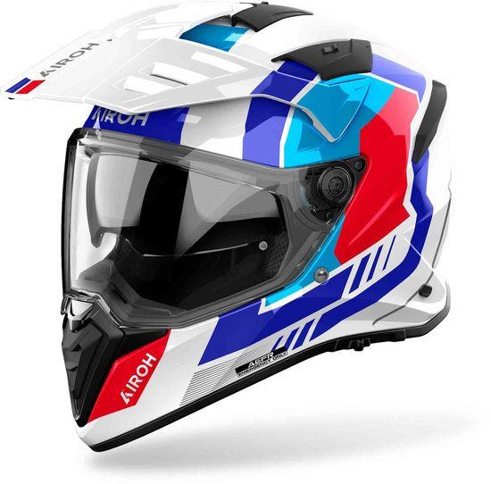 Airoh Bandit Horn Endurohelm - Maat L - Rood/blauw/Wit